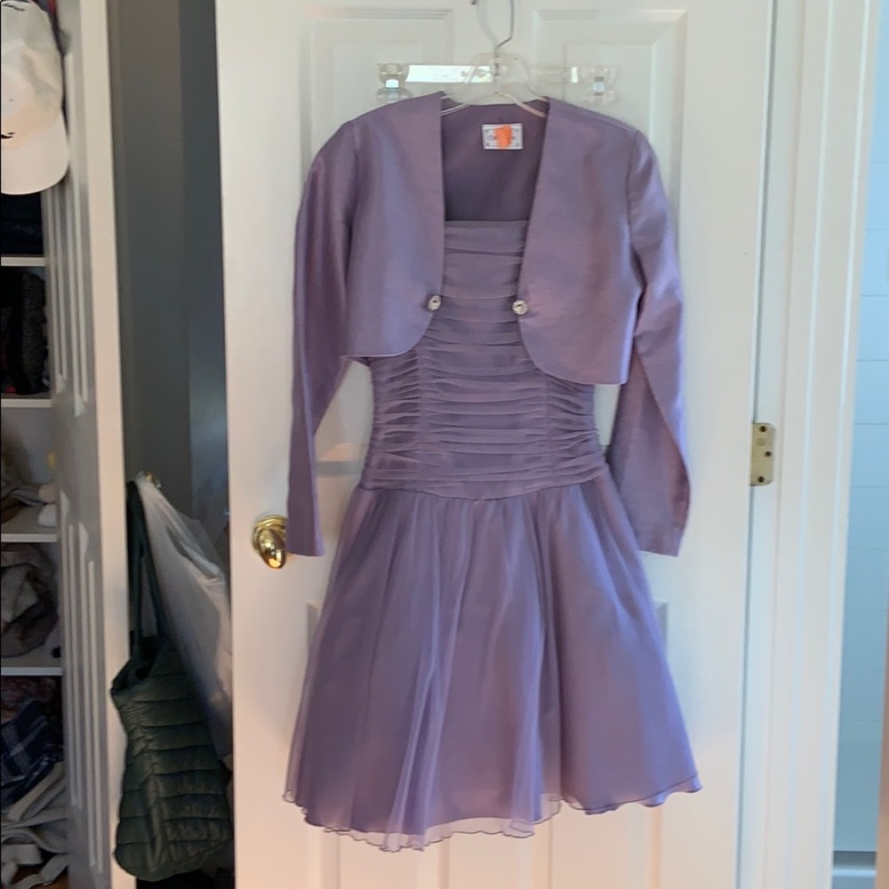 Teen purple dress with jacket